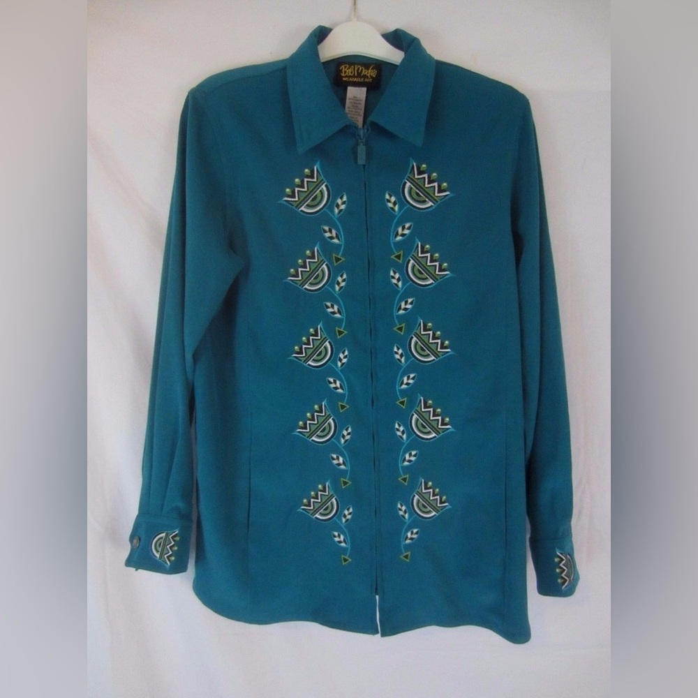 Bob Mackie Wearable Art Floral jacket